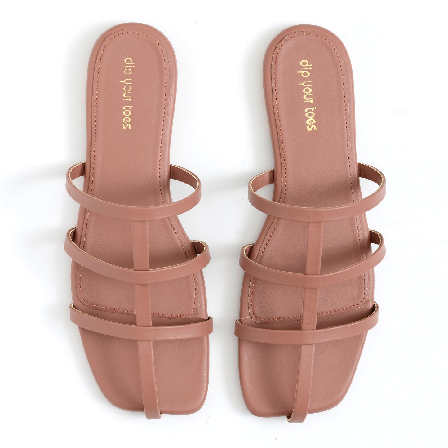 Rosewood Strappy square toe flats