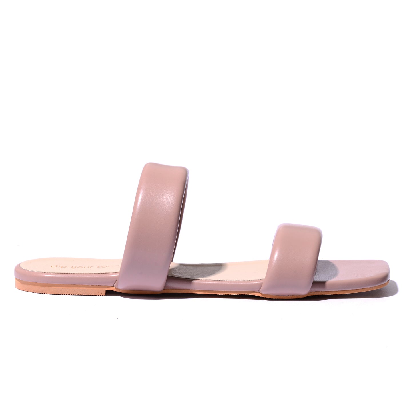 Lavender Puff Strap Flats