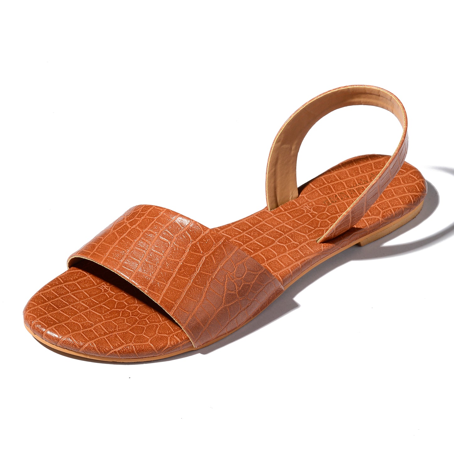 Caramel Textured Sandals