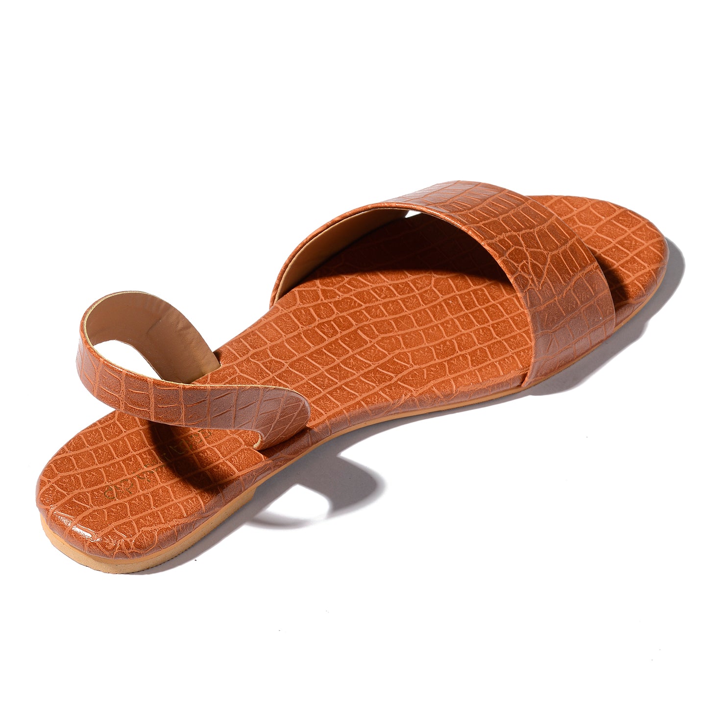 Caramel Textured Sandals