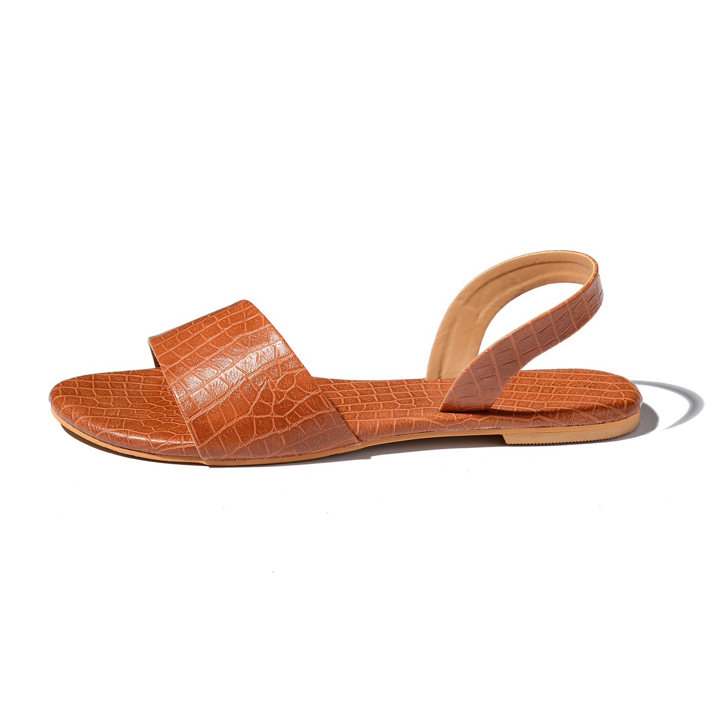 Caramel Textured Sandals