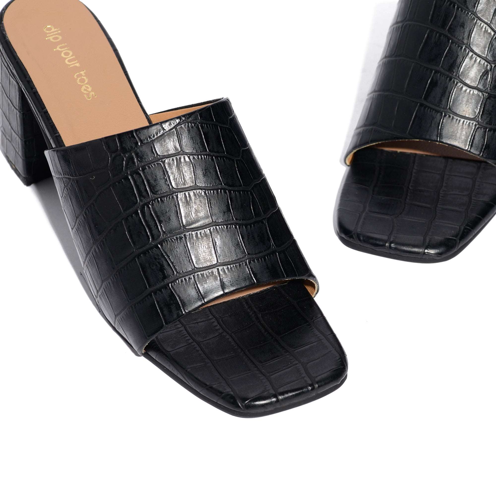 Discover more than 132 black croc sandals