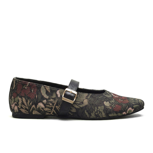 Wildflower Square Toe Mary Jane Flats