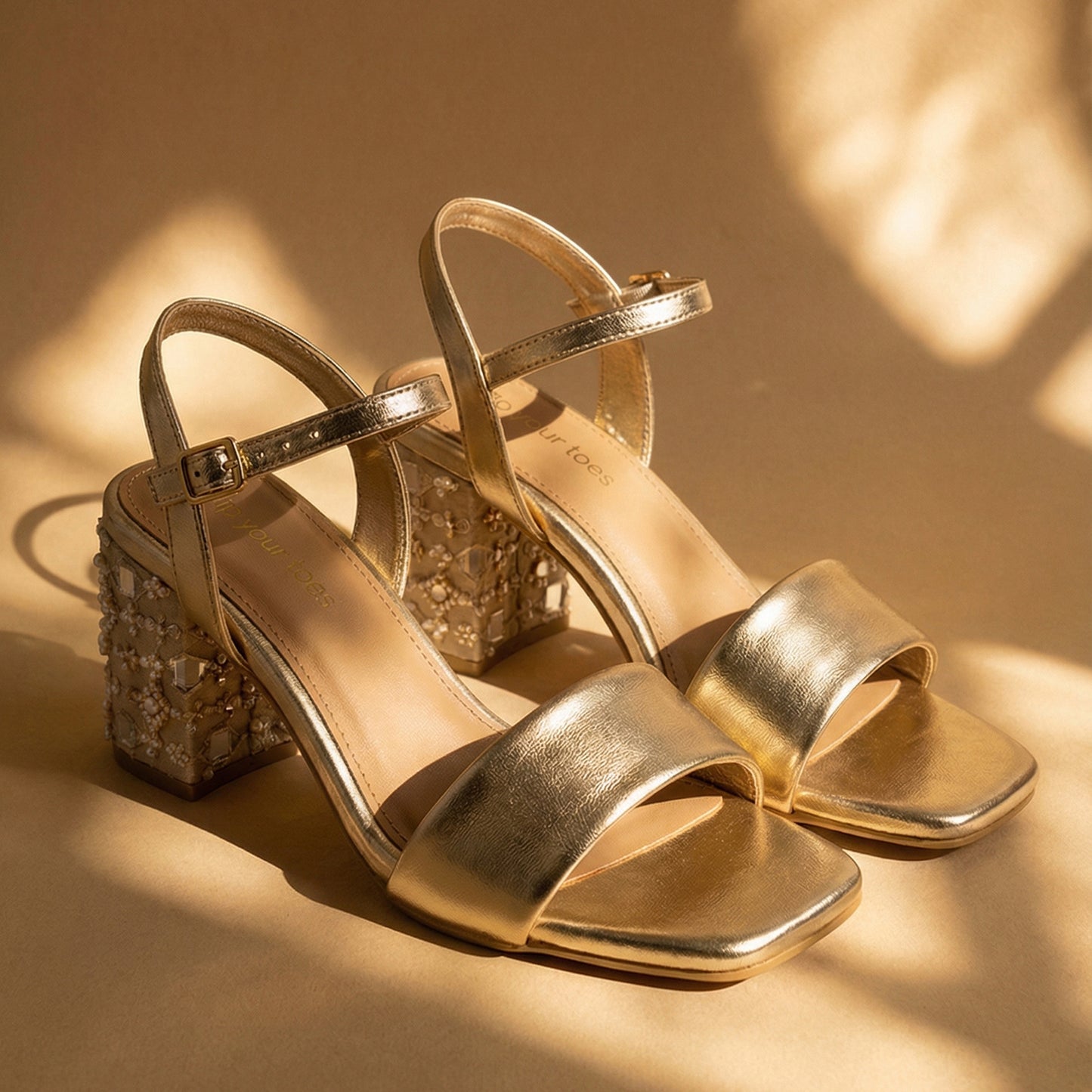 Sunset Gold Sandals