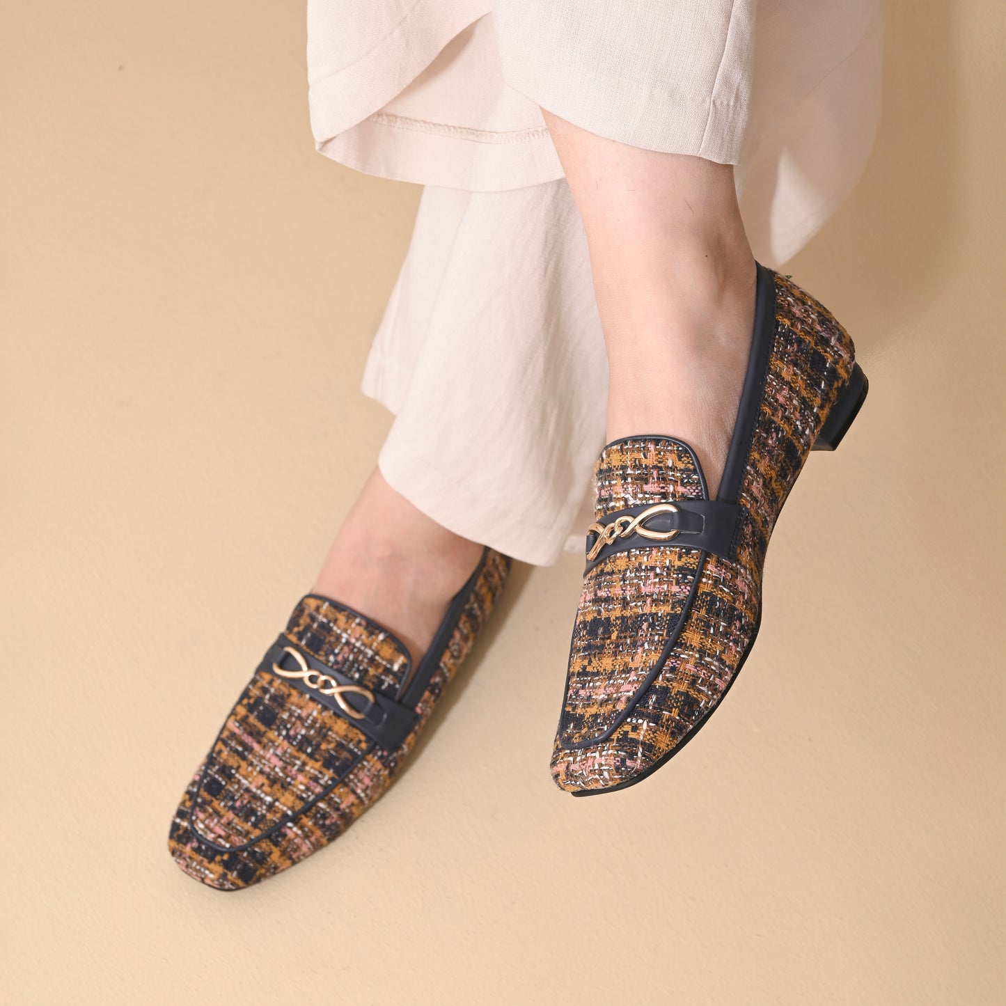 Amber Square Toe Loafers Shoes