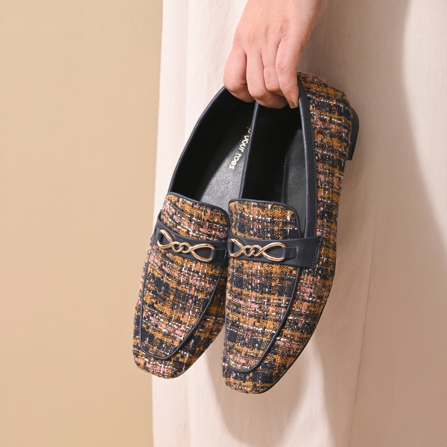 Amber Square Toe Loafers Shoes