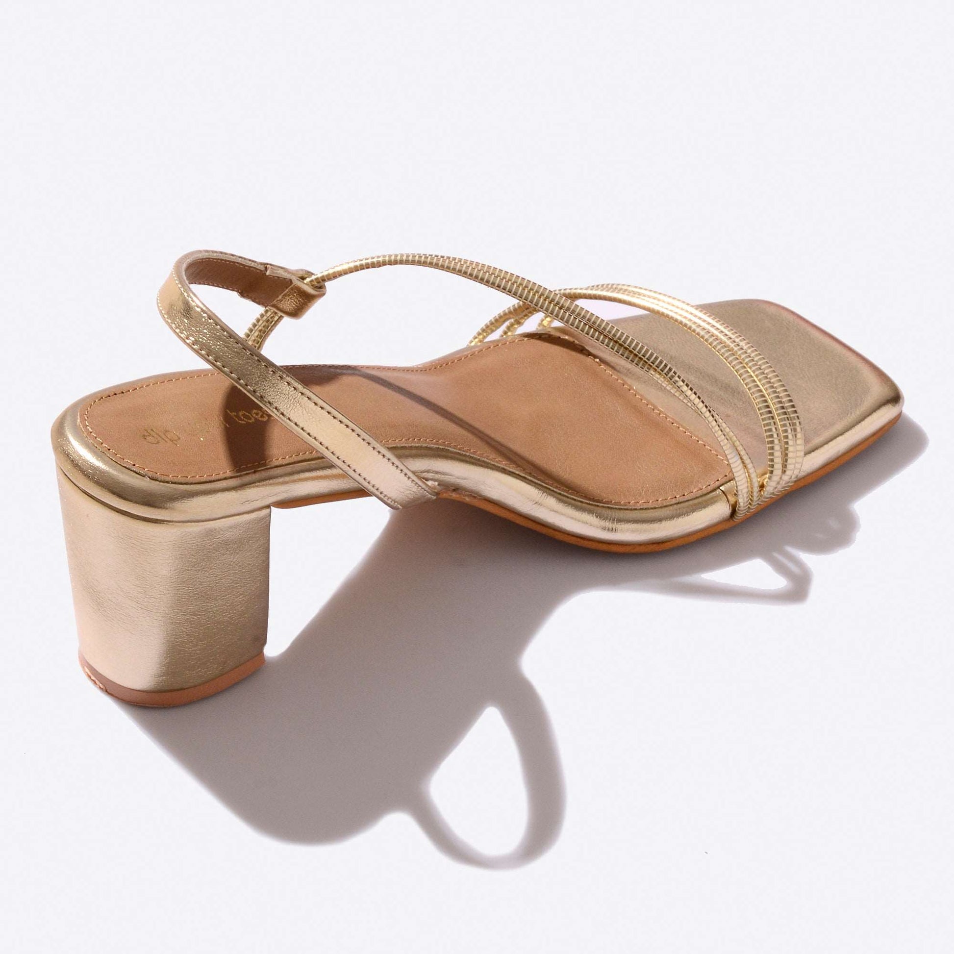 Gold Strappy Sandals