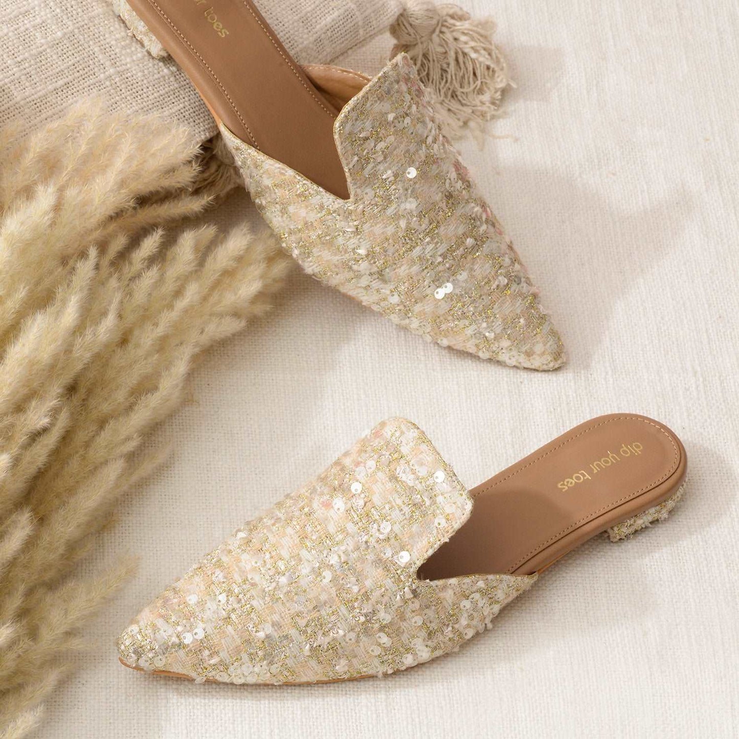 Ivory Intrigue Mules