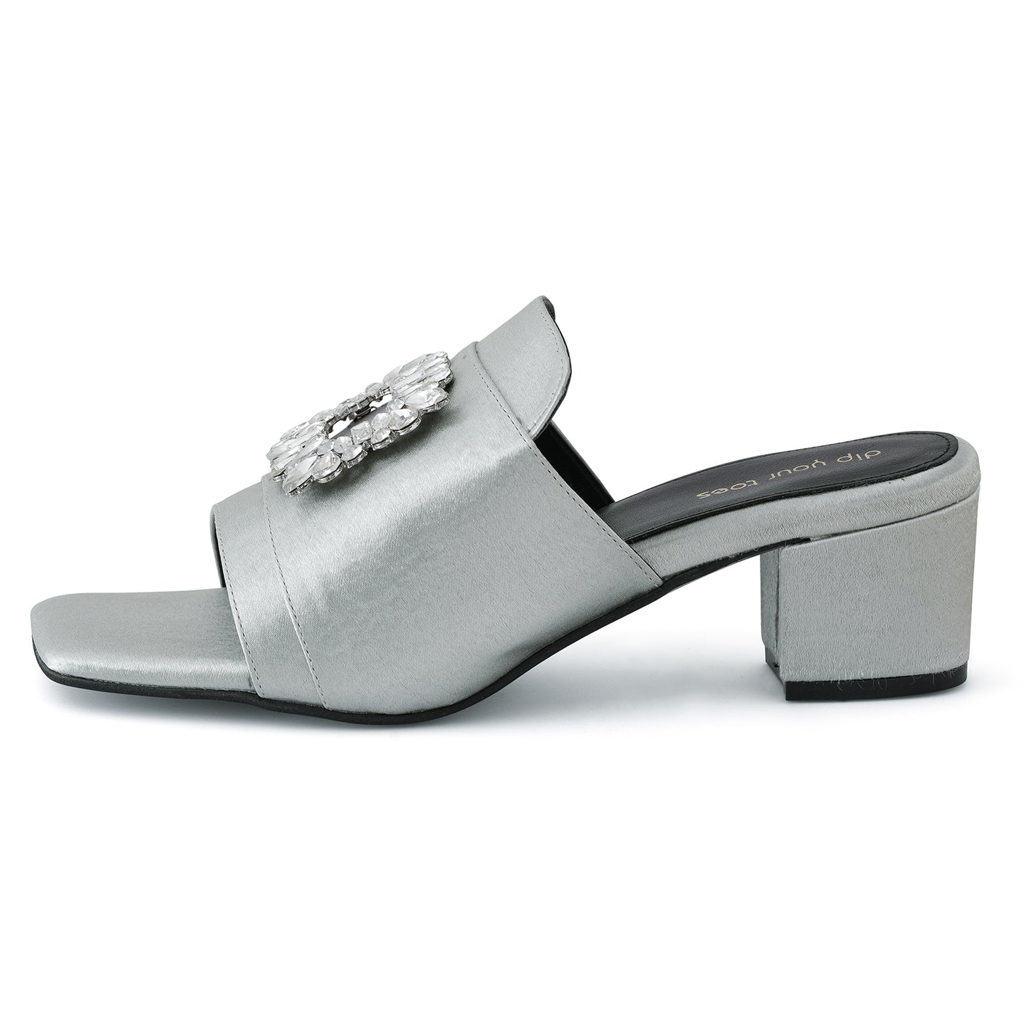 Silver Buckled Heels