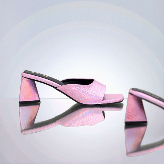 Rose Metallic Heels
