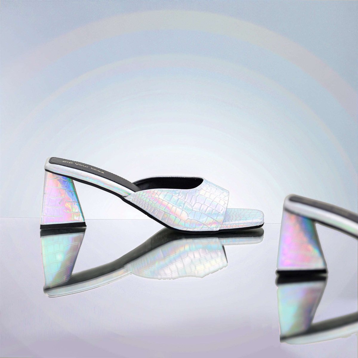 Silver Metallic Heels