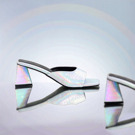 Silver Metallic Heels