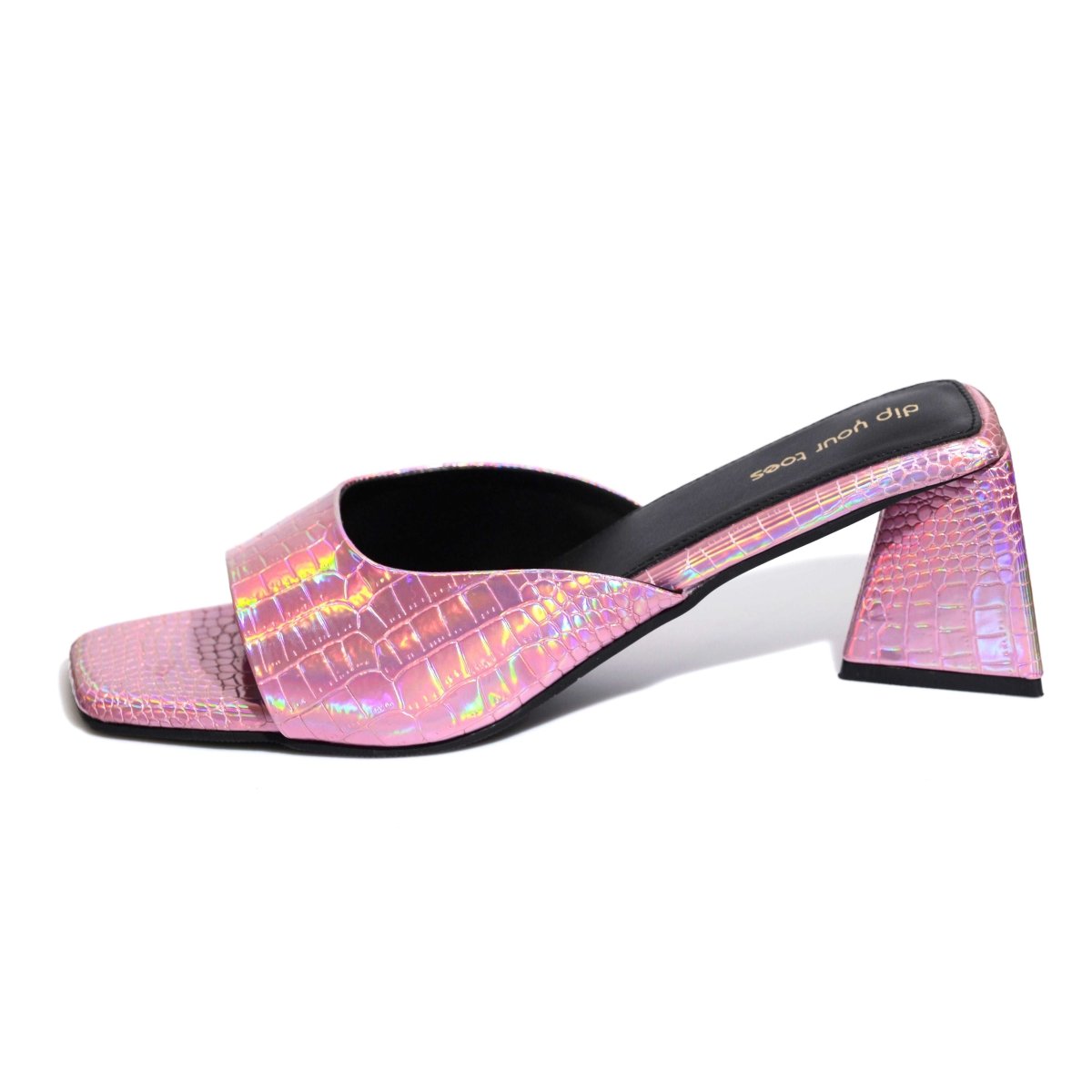 Rose Metallic Heels