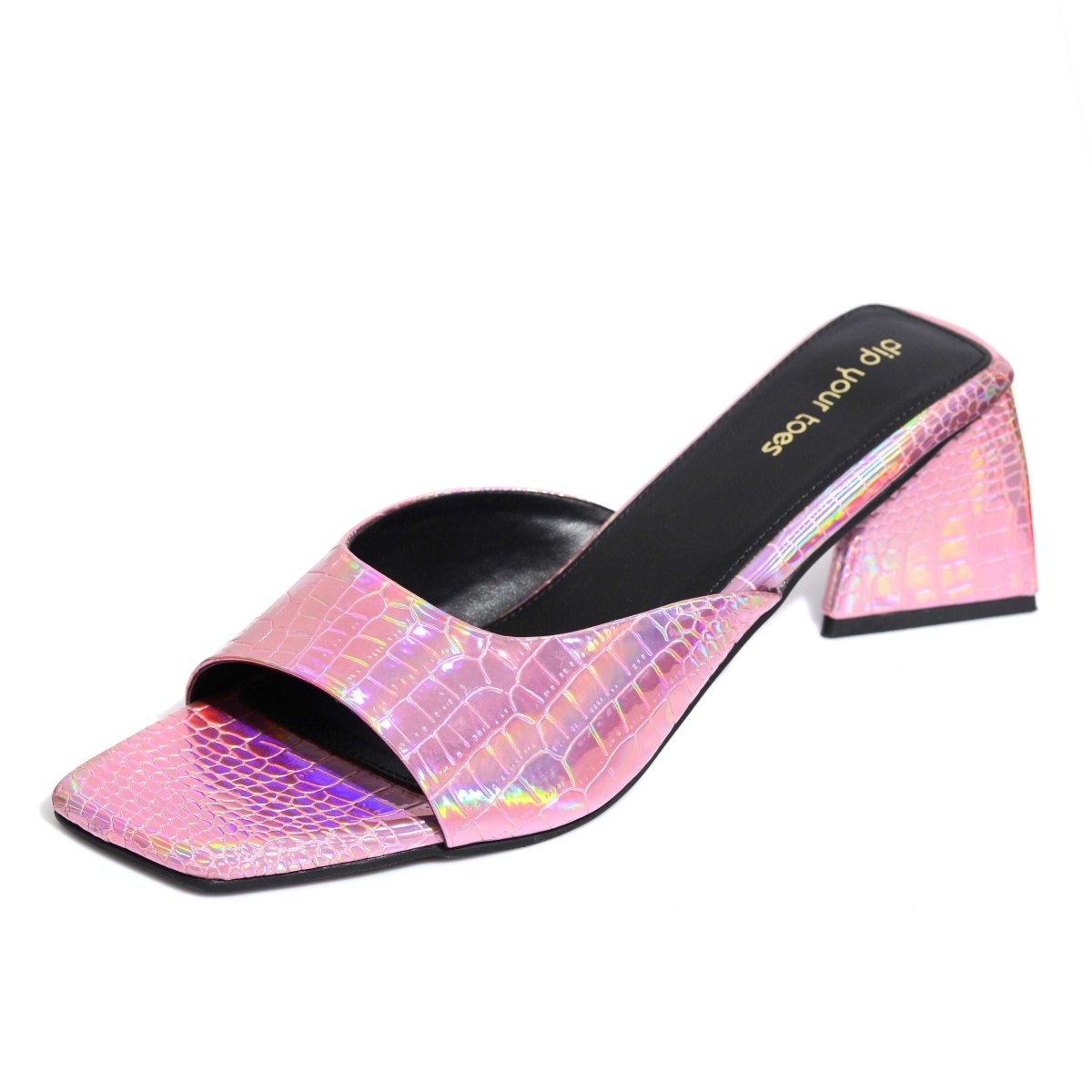 Rose Metallic Heels