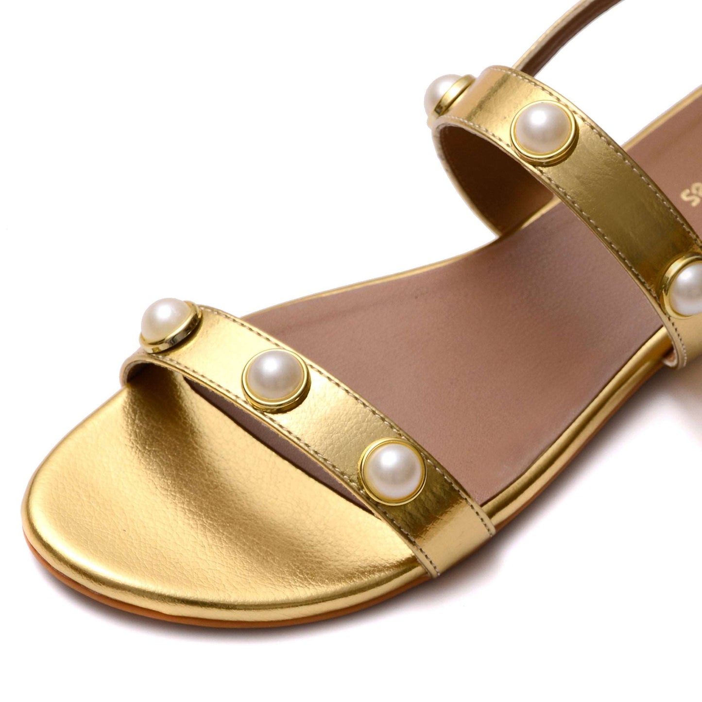 Gold Pearl Sandals