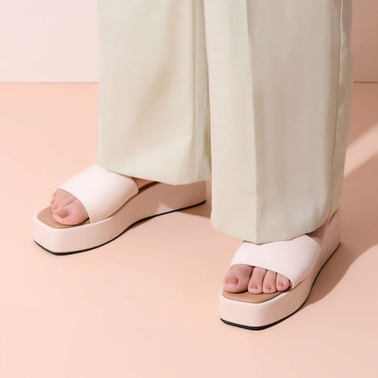Marshmallow Ivory Platform Sandals