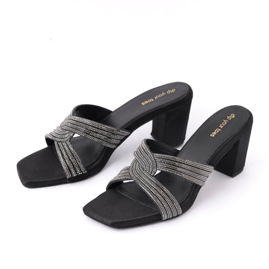 Black Lusture Heels