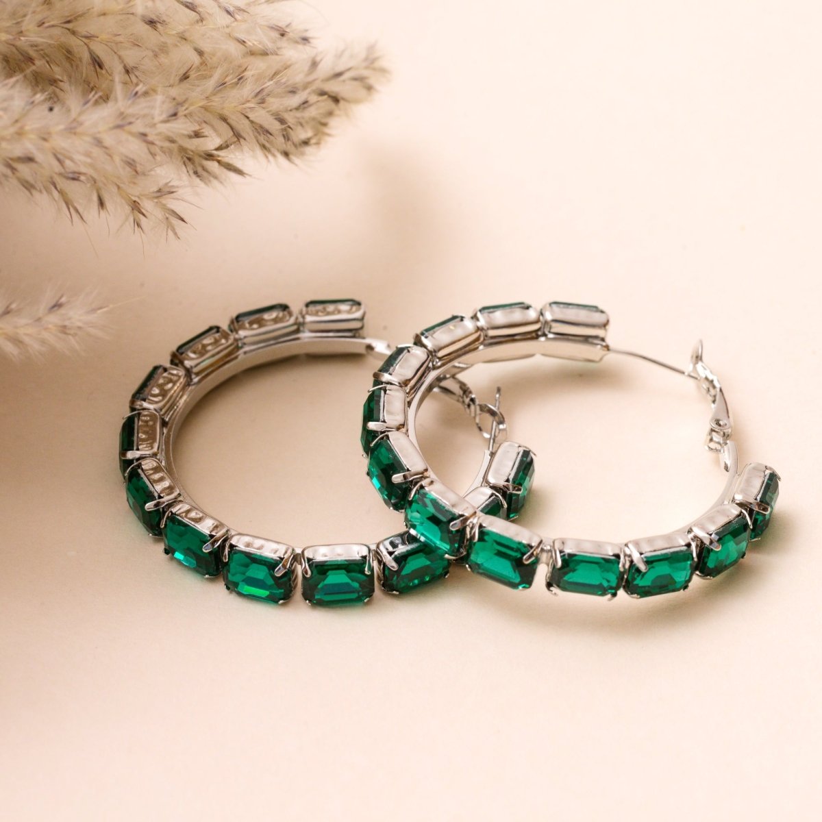 Emerald Hoops