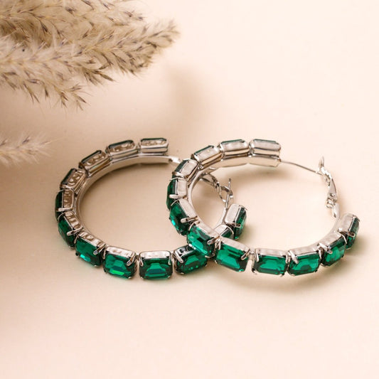 Emerald Hoops