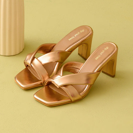 Rose Gold Soft Glide Heels