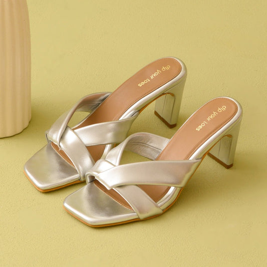 Silver Soft Glide Heels