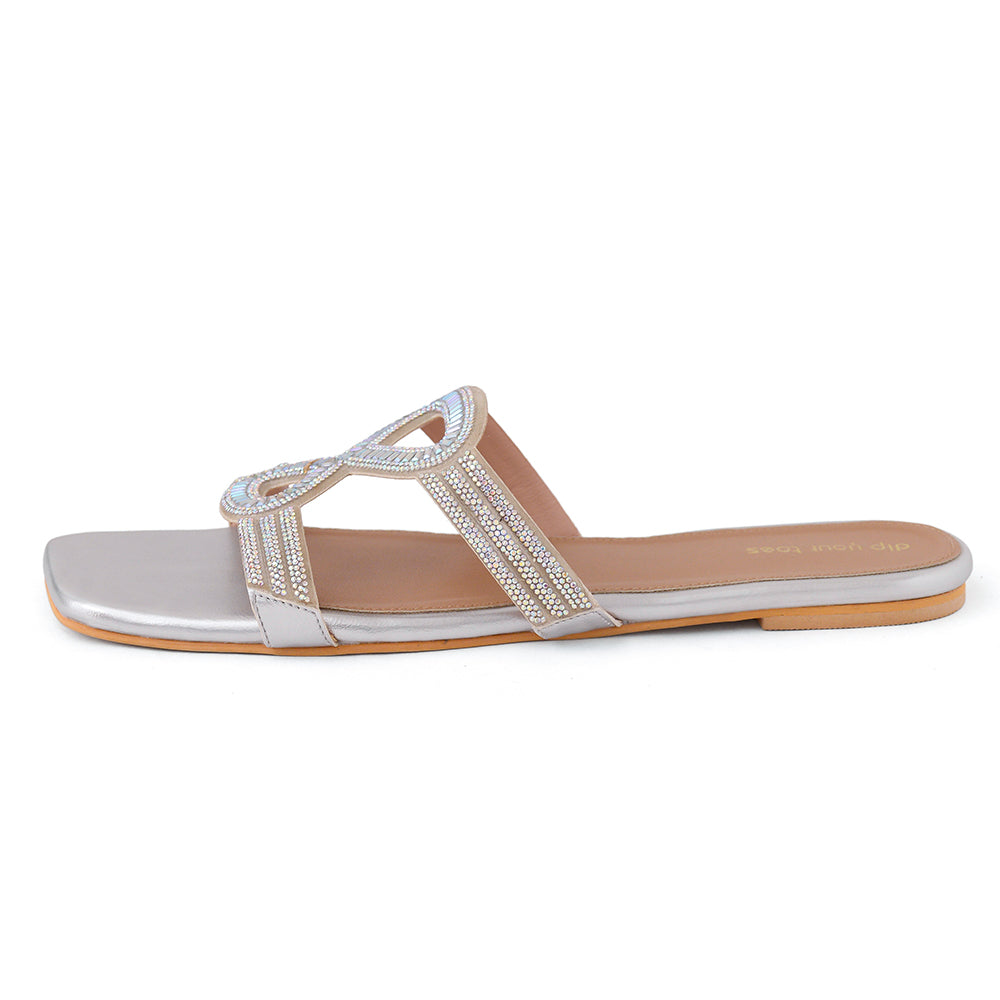 Silver Starlet Flats