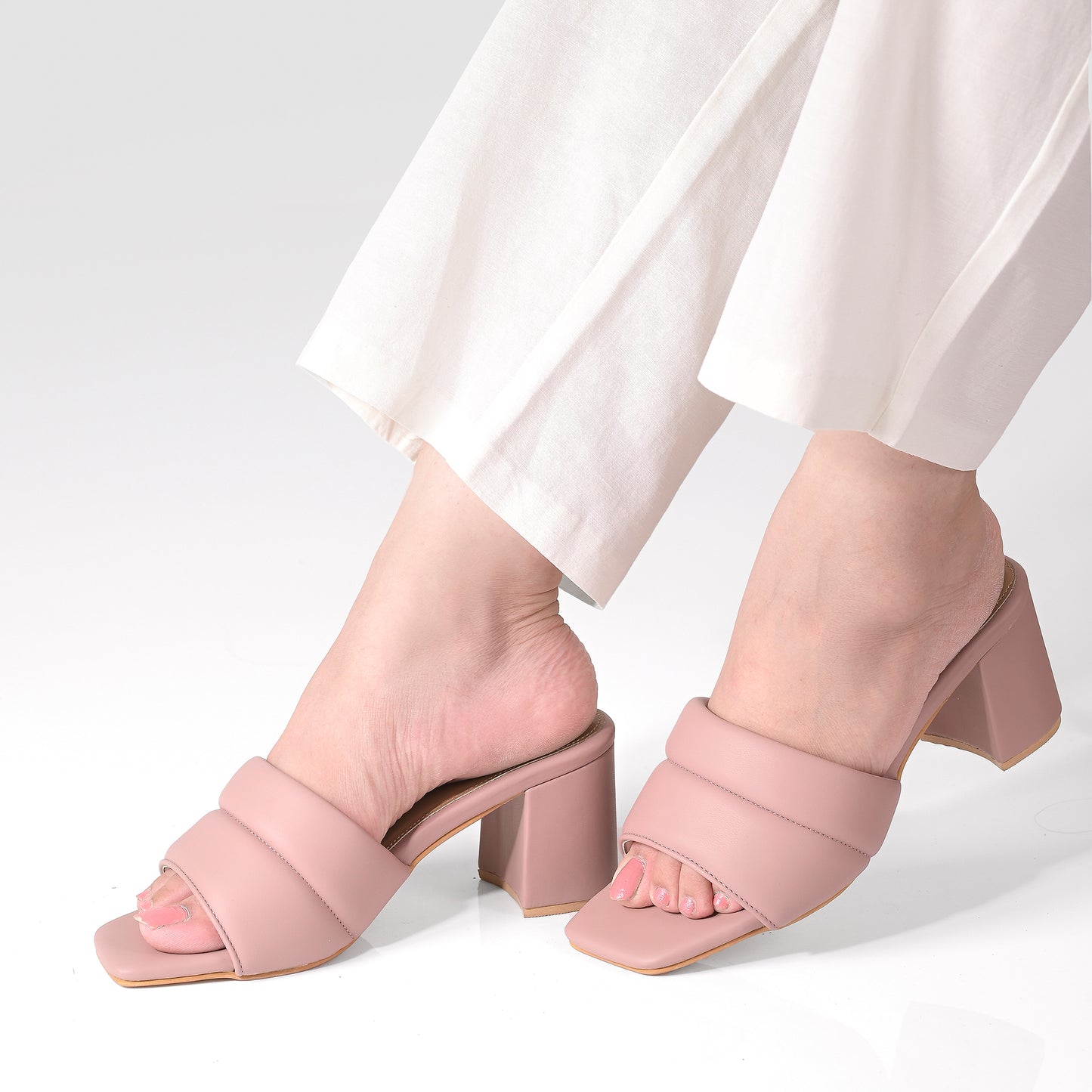 Dusty Lavender Cushioned Heels