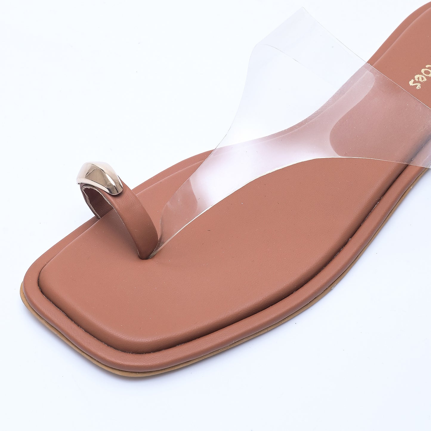 Tan Toe Ring Detail flats