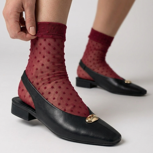 Black Low Block Slingback