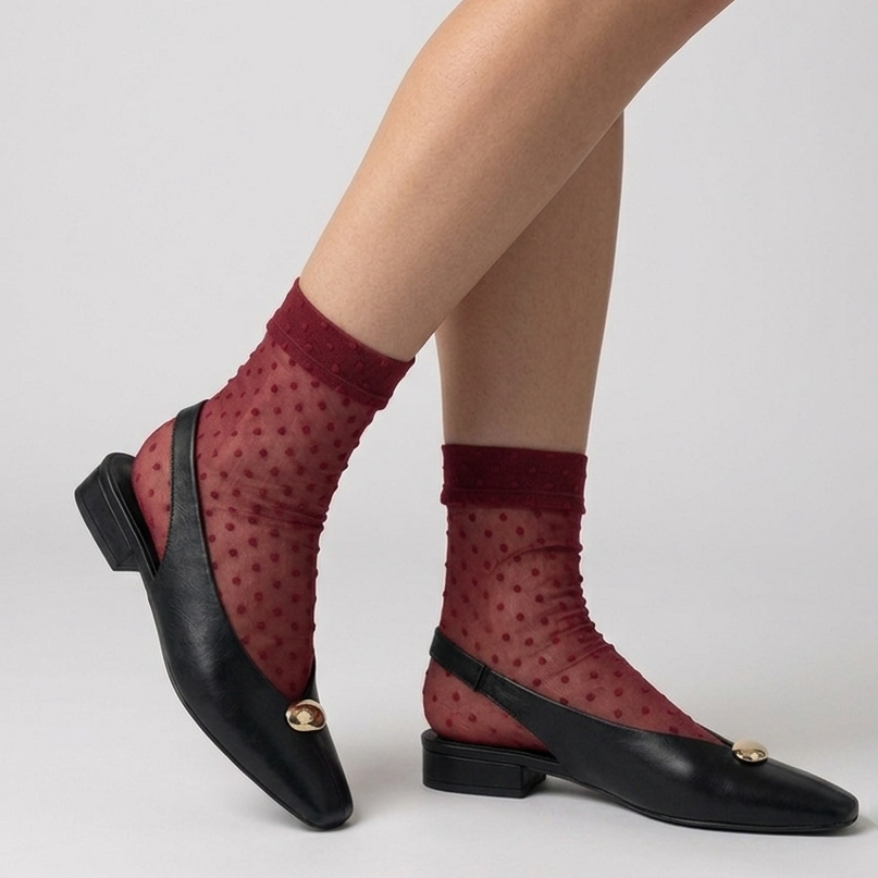 Black Low Block Slingback