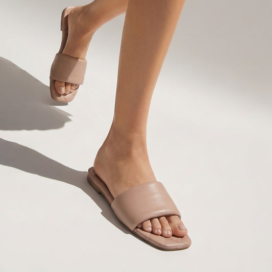 Lavender Quilted Sliders
