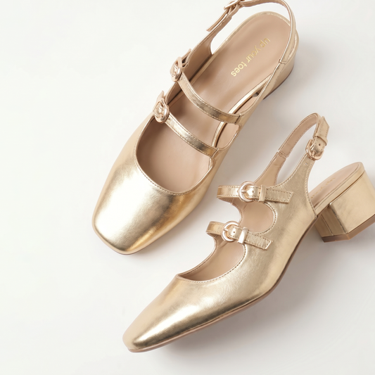 Golden hour Mary Jane Heels