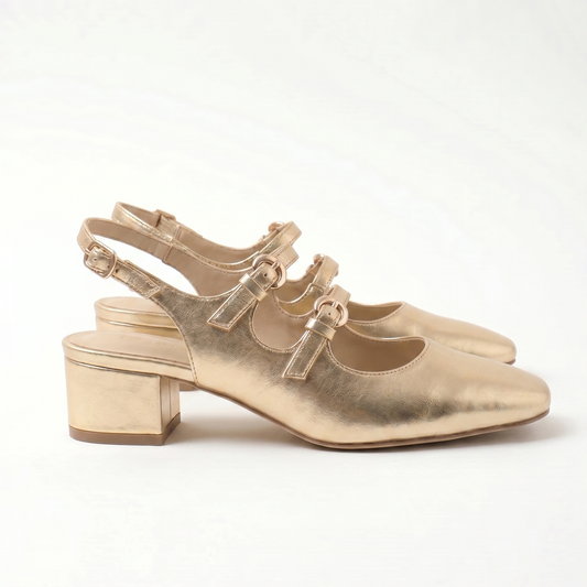 Golden hour Mary Jane Heels