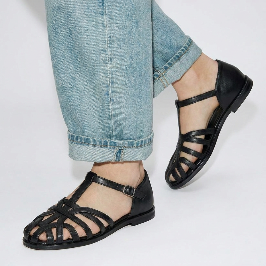 Amalfi Strappy sandals- Black