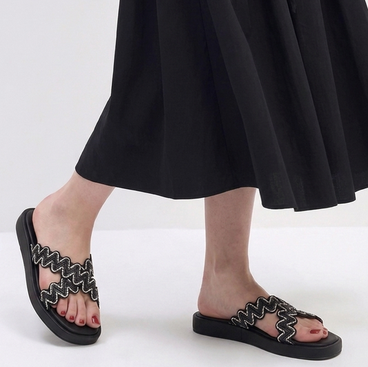 Black Crossover Flatforms