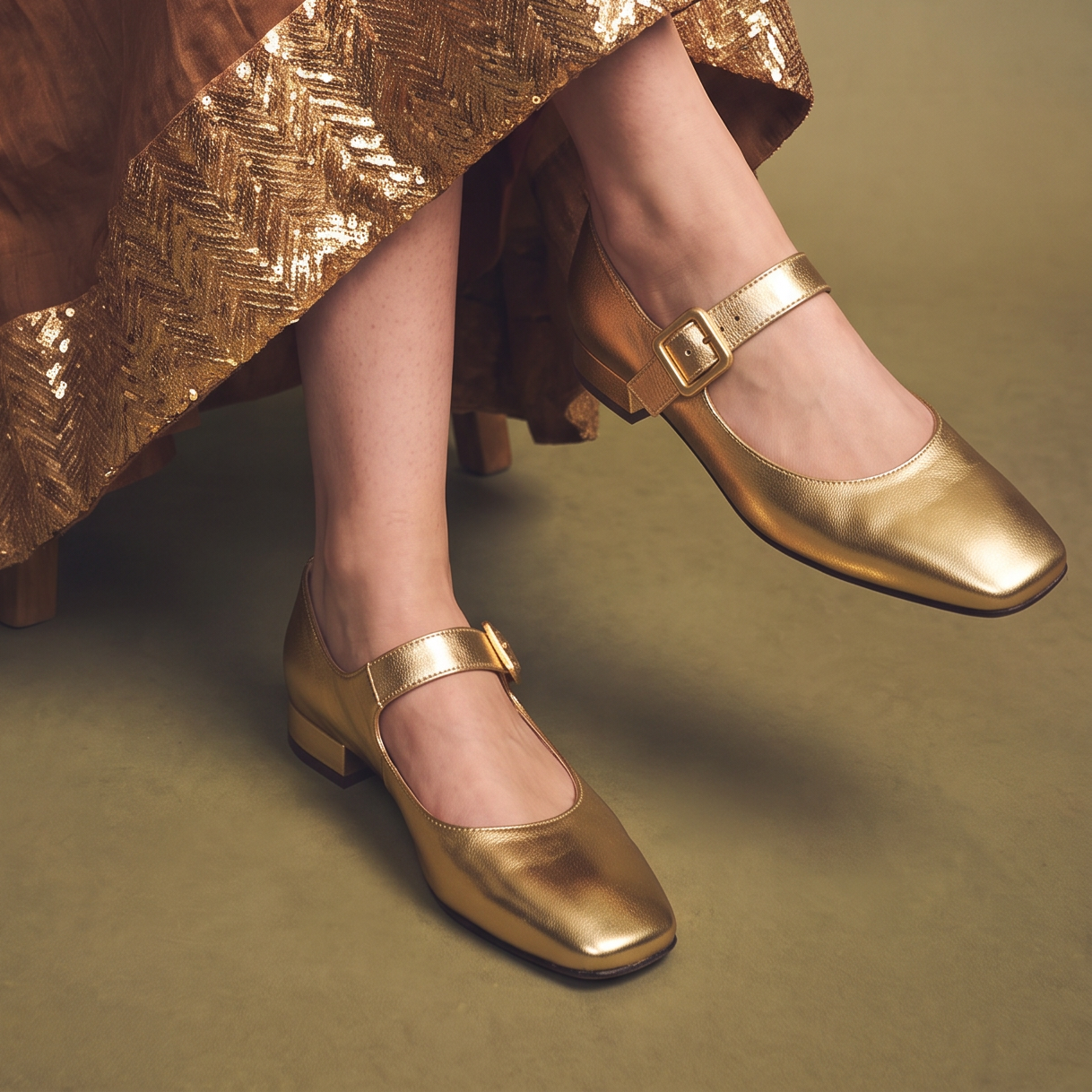 Sunset Mary Janes