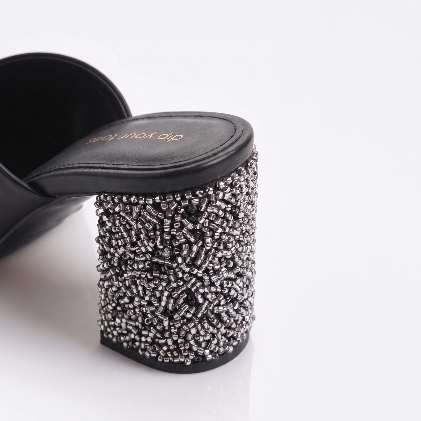 Black Sculpt Block Heels